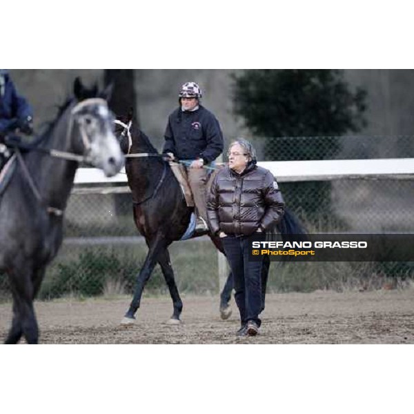 trainer Pierluigi Giannotti during morning works at \' I Cotoni\' Pisa San Rossore, 17th dec. 2007 ph. Stefano Grasso