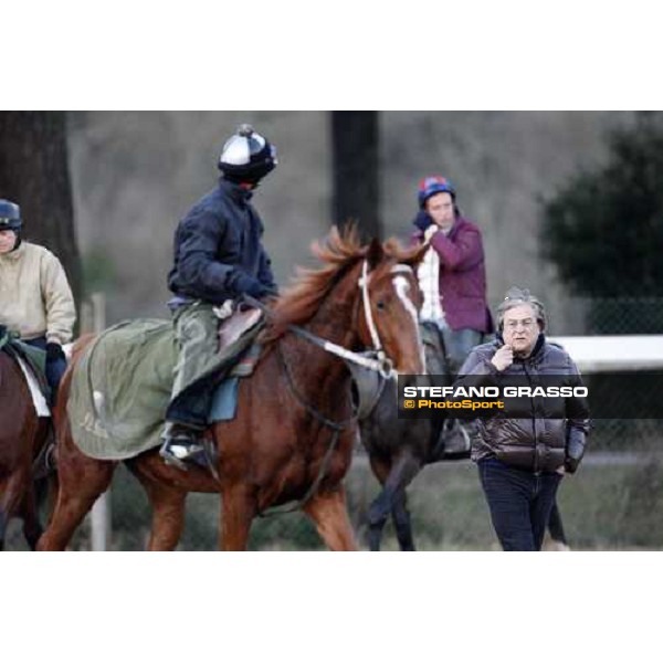 trainer Pierluigi Giannotti during morning works at \' I Cotoni\' Pisa San Rossore, 17th dec. 2007 ph. Stefano Grasso