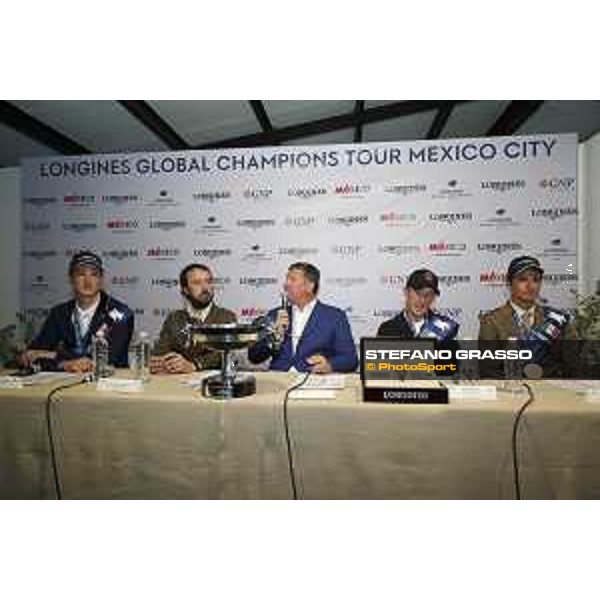 LGCT of Mexico City - Press conference - Daniel Deusser (GER), Pablo Garcia Pigueres, Jan Tops (President of LGCT and co-founder of GCL), Scott Brash (GBR), Alberto Zorzi (ITA) - Mexico City, Campo Marte - 25 March 2018 - ph.Stefano Grasso/LGCT