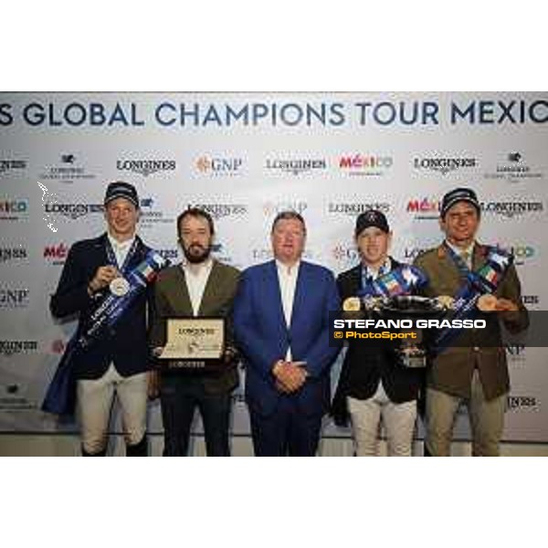 LGCT of Mexico City - Press conference - Daniel Deusser (GER), Pablo Garcia Pigueres, Jan Tops (President of LGCT and co-founder of GCL), Scott Brash (GBR), Alberto Zorzi (ITA) - Mexico City, Campo Marte - 25 March 2018 - ph.Stefano Grasso/LGCT