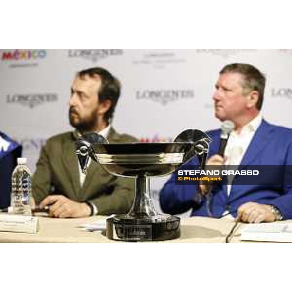 LGCT of Mexico City - Press conference - Pablo Garcia Pigueres, Jan Tops (President of LGCT and co-founder of GCL) and the LGCT Mexico City trophy - Mexico City, Campo Marte - 25 March 2018 - ph.Stefano Grasso/LGCT
