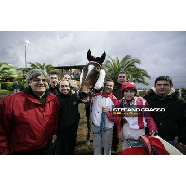 the winning connection of Green Chapel winners of Premio Sicilia Siracusa, 12th jan. 2008 ph. Stefano Grasso