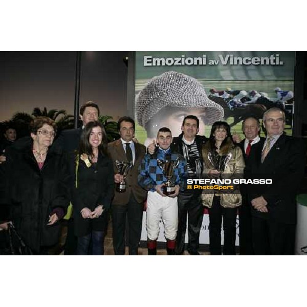 the winning connection of Premio Coppa Oro di Sicilia with Silvano Mulas and Fabio Brogi Siracusa, 13th jan. 2008 ph. Stefano Grasso