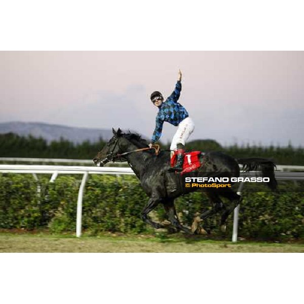 Silvano Mulas on Cocodrail wins the Premio Coppa Oro di Siracusa Siracusa, 13th jan. 2008 ph. Stefano Grasso