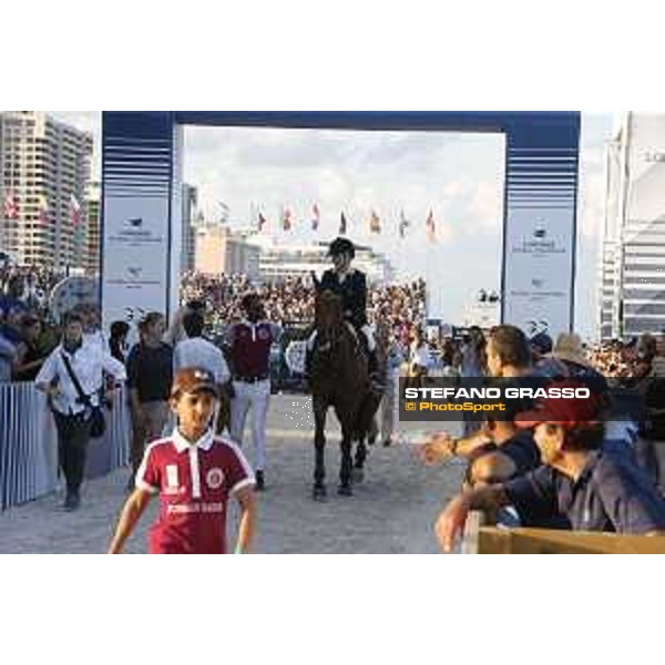 LGCT of Miami Beach - Grand Prix - Prize giving ceremony - Edwina Tops-Alexander (AUS) on California - Miami Beach, - 7 April 2018 - ph.Mario Grassia/LGCT