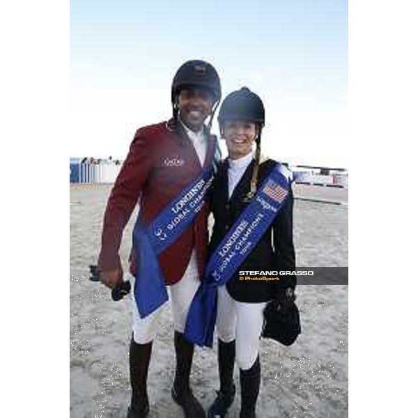 LGCT of Miami Beach - Grand Prix - Prize giving ceremony - Edwina Tops-Alexander (AUS), Bassem Hassan Mohammed (QAT) - Miami Beach, - 7 April 2018 - ph.Stefano Grasso/LGCT