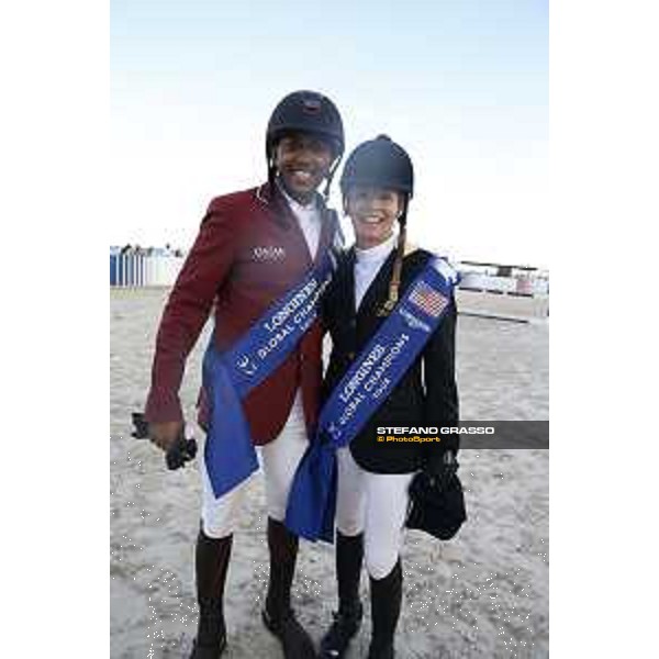 LGCT of Miami Beach - Grand Prix - Prize giving ceremony - Edwina Tops-Alexander (AUS), Bassem Hassan Mohammed (QAT) - Miami Beach, - 7 April 2018 - ph.Stefano Grasso/LGCT