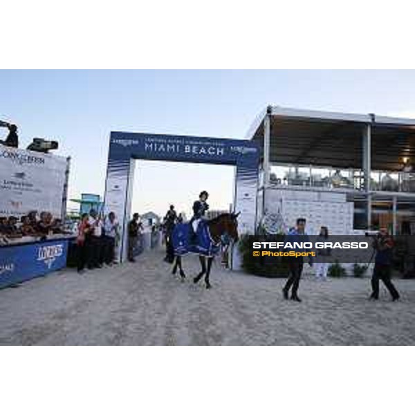 LGCT of Miami Beach - Grand Prix - Prize giving ceremony - Edwina Tops-Alexander (AUS) on California - Miami Beach, - 8 April 2018 - ph.Stefano Grasso/LGCT