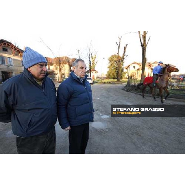 Giuseppe and Alduino Botti at San Siro during a training session Milan, San Siro - La Maura, 17th jan. 2008 ph. Stefano Grasso