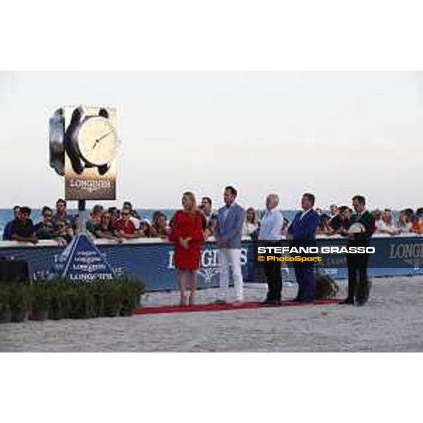 LGCT of Miami Beach - Grand Prix - Elizabeth Alèman, Pascal Savoy, Jan Tops (President of LGCT and co-founder of GCL), Frank Mc Court (co-founder GCL) - Miami Beach, - 8 April 2018 - ph.Stefano Grasso/LGCT