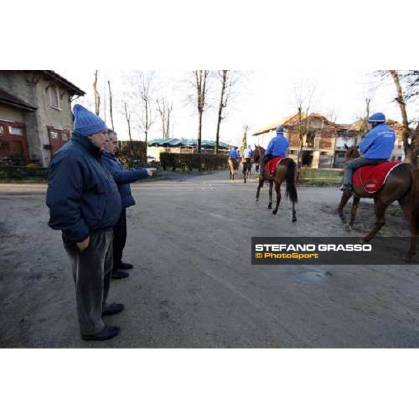 Giuseppe and Alduino Botti at San Siro during a training session Milan, San Siro - La Maura, 17th jan. 2008 ph. Stefano Grasso