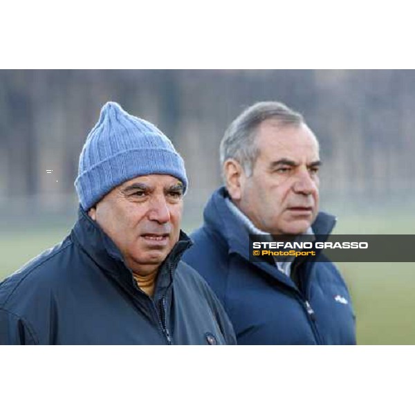Giuseppe and Alduino Botti at San Siro during a training session Milan, San Siro - La Maura, 17th jan. 2008 ph. Stefano Grasso