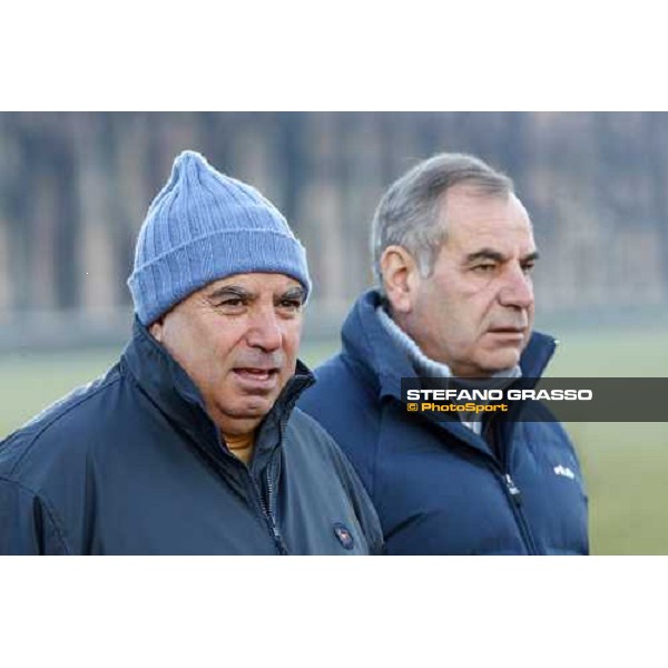 Giuseppe and Alduino Botti at San Siro during a training session Milan, San Siro - La Maura, 17th jan. 2008 ph. Stefano Grasso