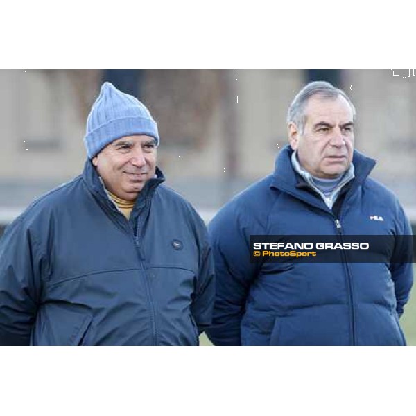 Giuseppe and Alduino Botti at San Siro during a training session Milan, San Siro - La Maura, 17th jan. 2008 ph. Stefano Grasso