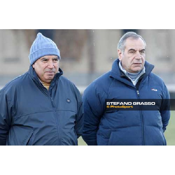 Giuseppe and Alduino Botti at San Siro during a training session Milan, San Siro - La Maura, 17th jan. 2008 ph. Stefano Grasso