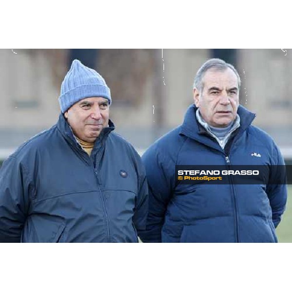 Giuseppe and Alduino Botti at San Siro during a training session Milan, San Siro - La Maura, 17th jan. 2008 ph. Stefano Grasso