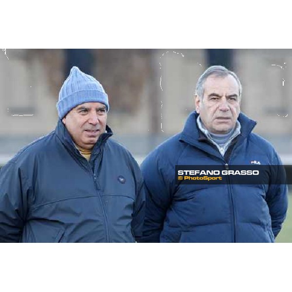 Giuseppe and Alduino Botti at San Siro during a training session Milan, San Siro - La Maura, 17th jan. 2008 ph. Stefano Grasso