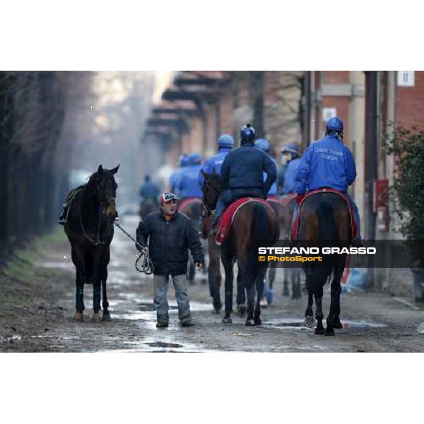 Dioscuri team at San Siro during a training session Milan, San Siro - La Maura, 17th jan. 2008 ph. Stefano Grasso