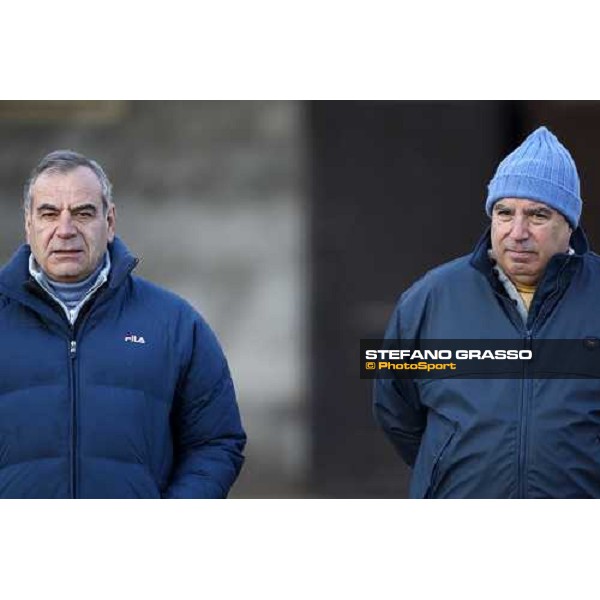 Giuseppe and Alduino Botti at San Siro during a training session Milan, San Siro - La Maura, 17th jan. 2008 ph. Stefano Grasso