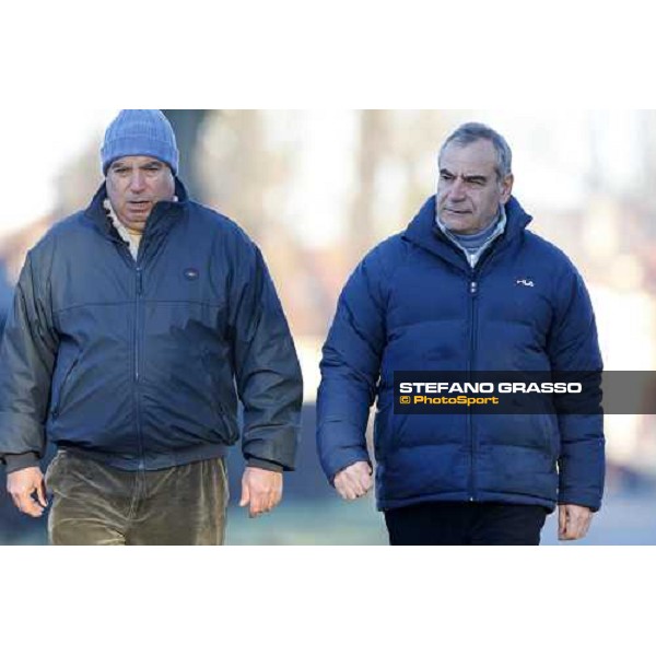 Giuseppe and Alduino Botti at San Siro during a training session Milan, San Siro - La Maura, 17th jan. 2008 ph. Stefano Grasso