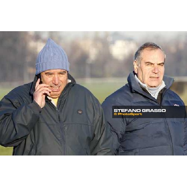 Giuseppe and Alduino Botti at San Siro during a training session Milan, San Siro - La Maura, 17th jan. 2008 ph. Stefano Grasso
