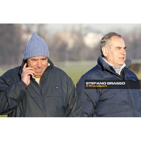 Giuseppe and Alduino Botti at San Siro during a training session Milan, San Siro - La Maura, 17th jan. 2008 ph. Stefano Grasso