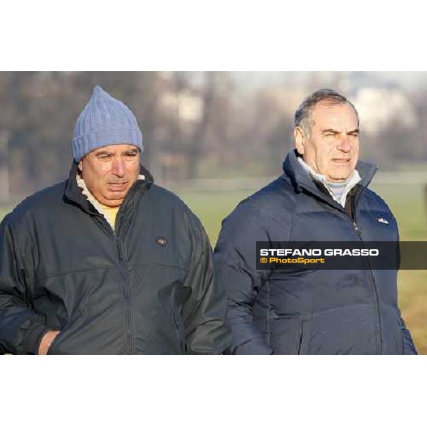 Giuseppe and Alduino Botti at San Siro during a training session Milan, San Siro - La Maura, 17th jan. 2008 ph. Stefano Grasso