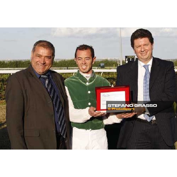 Mr. Mohand Amokrane Boualit ,dott. Concetto Mazzarella and Abdelmalek Sofiane Boumediene at Mediterraneo racecourse Siracusa, 12th jan. 2008 ph. Stefano Grasso