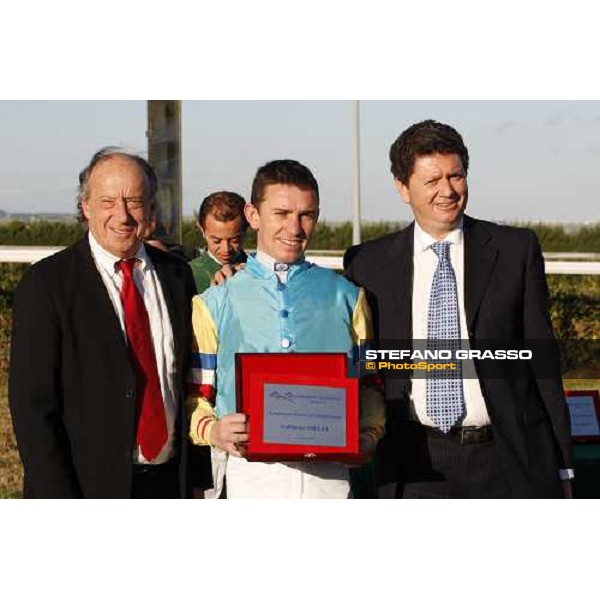 Mr. Forcioli Conti ,dott. Concetto Mazzarella and Guillaume Millet at Mediterraneo racetrack Siracusa, 12th jan. 2008 ph. Stefano Grasso