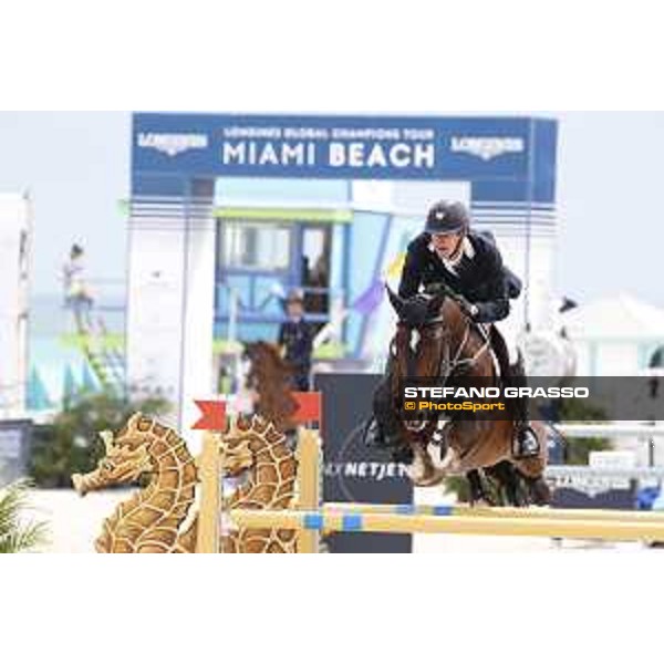 LGCT of Miami Beach - Class 4 - Jos Verlooy (BEL) on Herald van\'t Ruytershof - Miami Beach, - 5 April 2018 - ph.Stefano Grasso/LGCT
