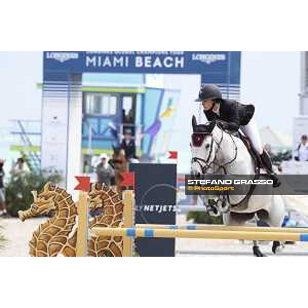 LGCT of Miami Beach - Class 4 - Georgina Bloomberg (USA) on Paola 233 - Miami Beach, - 5 April 2018 - ph.Stefano Grasso/LGCT