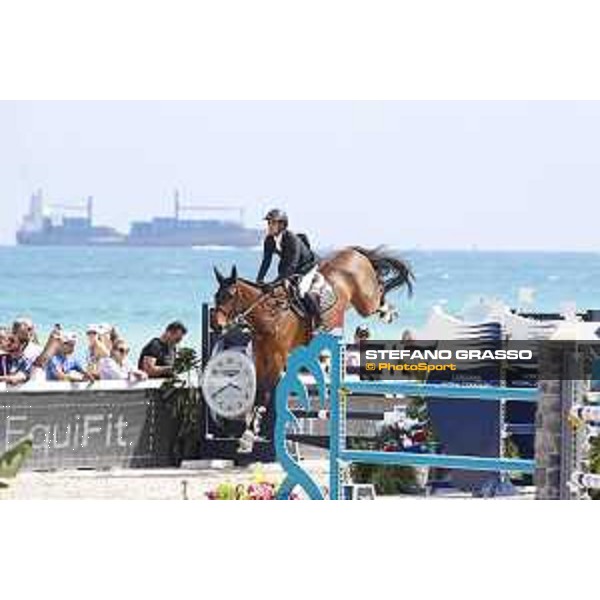 LGCT of Miami Beach - Class 4 - Abdel Said (EGY) on Jumpy van de Hermitage - Miami Beach, - 5 April 2018 - ph.Stefano Grasso/LGCT