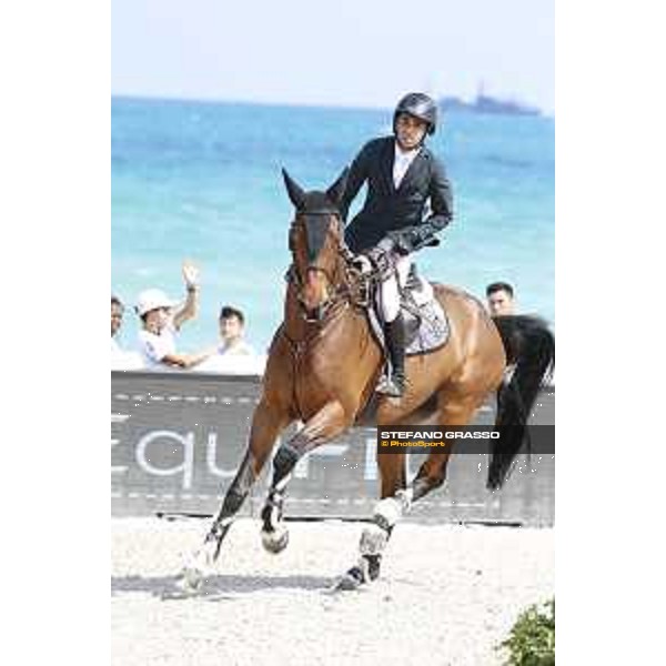 LGCT of Miami Beach - Class 4 - Abdel Said (EGY) on Jumpy van de Hermitage - Miami Beach, - 5 April 2018 - ph.Stefano Grasso/LGCT