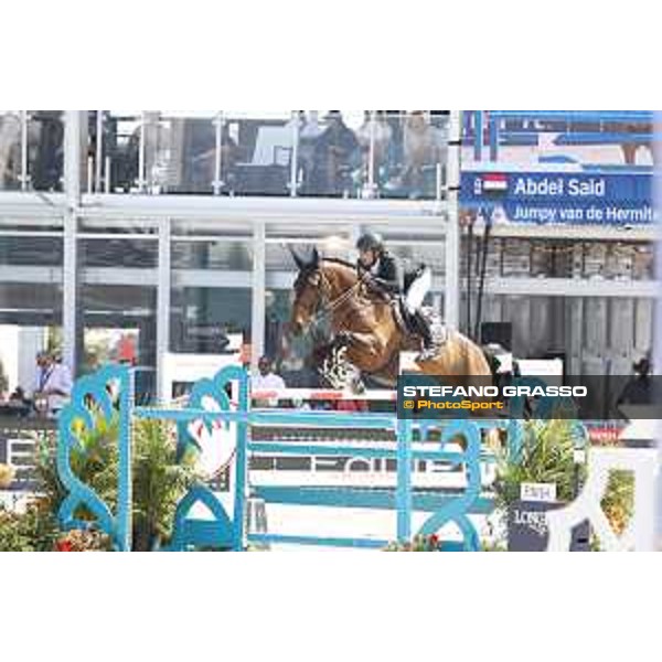 LGCT of Miami Beach - Class 4 - Abdel Said (EGY) on Jumpy van de Hermitage - Miami Beach, - 5 April 2018 - ph.Stefano Grasso/LGCT
