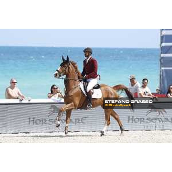 LGCT of Miami Beach - Class 4 - Sheikh Ali Al Thani (QAT) on Sirocco - Miami Beach, - 5 April 2018 - ph.Stefano Grasso/LGCT