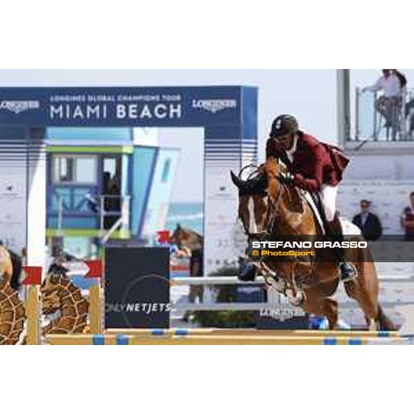 LGCT of Miami Beach - Class 4 - Sheikh Ali Al Thani (QAT) on Sirocco - Miami Beach, - 5 April 2018 - ph.Stefano Grasso/LGCT