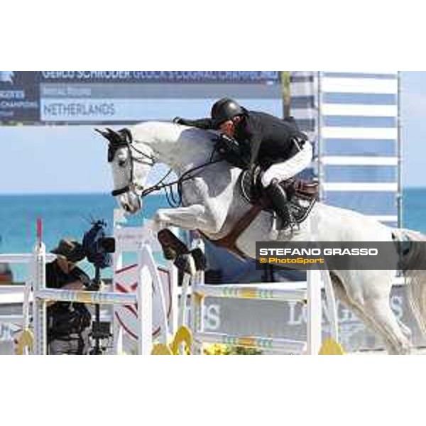 LGCT of Miami Beach - Class 10 - Gerco Schroder (NED) on Glock?s Cognac Champblanc - Miami Beach, - 6 April 2018 - ph.Mario Grassia/LGCT