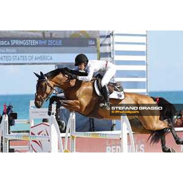LGCT of Miami Beach - Class 10 - Jessica Springsteen (USA) on RMF Zecilie - Miami Beach, - 6 April 2018 - ph.Mario Grassia/LGCT