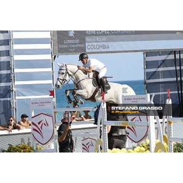 LGCT of Miami Beach - Class 10 - Rene Lopez (COL) on Con Dios III - Miami Beach, - 6 April 2018 - ph.Mario Grassia/LGCT