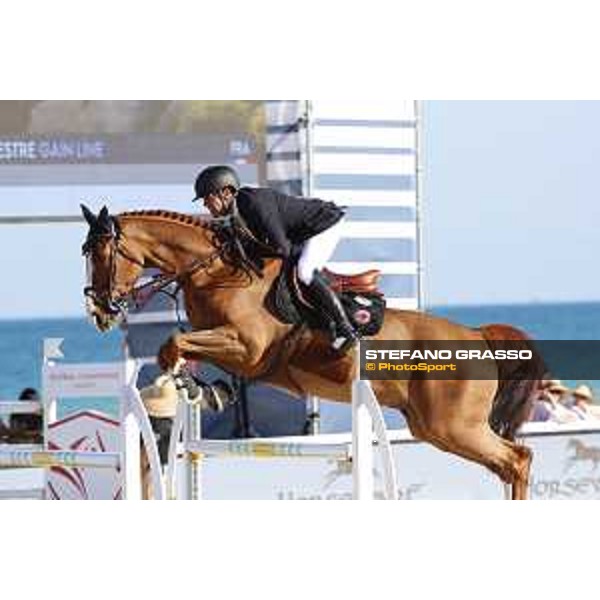 LGCT of Miami Beach - Class 10 - Simon Delestre (FRA) on Gain Line - Miami Beach, - 6 April 2018 - ph.Mario Grassia/LGCT