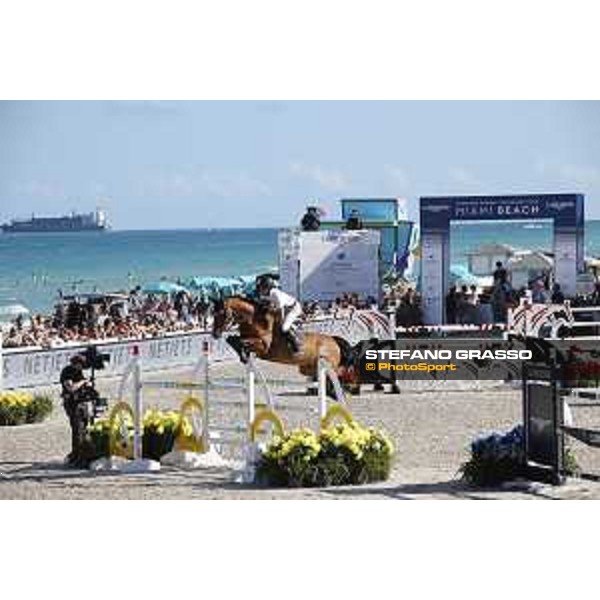 LGCT of Miami Beach - Class 10 - Christian Kukuk (GER) on Lacasino - Miami Beach, - 6 April 2018 - ph.Mario Grassia/LGCT