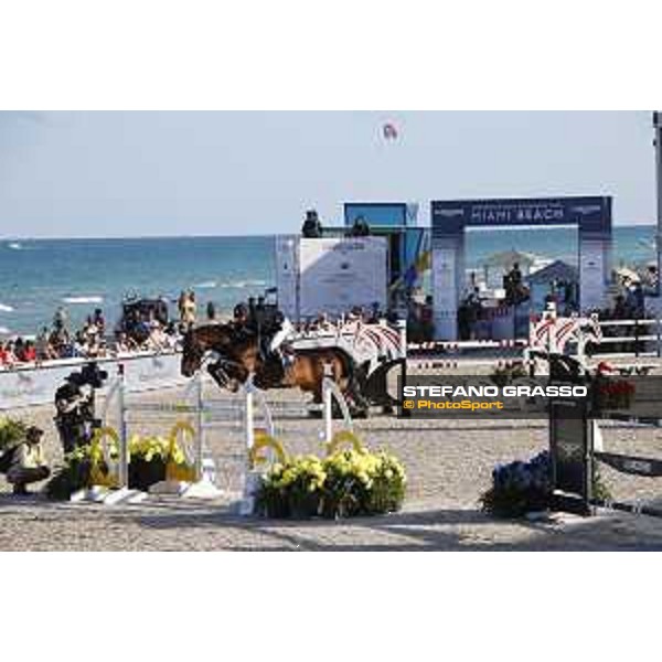 LGCT of Miami Beach - Class 10 - Jos Verlooy (BEL) on Herald van\'t Ruytershof - Miami Beach, - 6 April 2018 - ph.Mario Grassia/LGCT