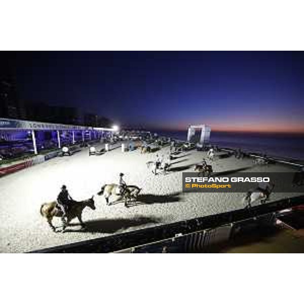 LGCT of Miami Beach - A view arena of the arena during early morning training - Miami Beach, - 5 April 2018 - ph.Mario Grassia/LGCT