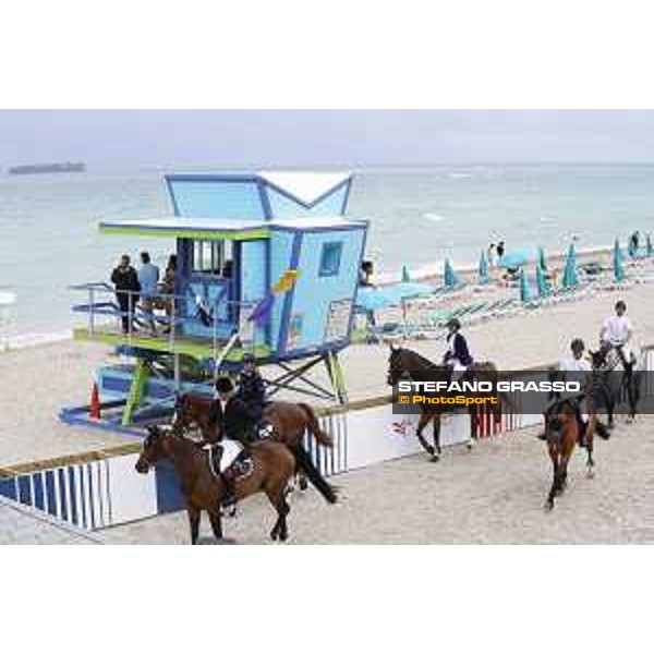 LGCT of Miami Beach - Behind the scenes - warm up arena - Miami Beach, - 5 April 2018 - ph.Mario Grassia/LGCT