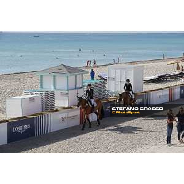 LGCT of Miami Beach - A view of the warm up arena - Miami Beach, - 5 April 2018 - ph.Mario Grassia/LGCT