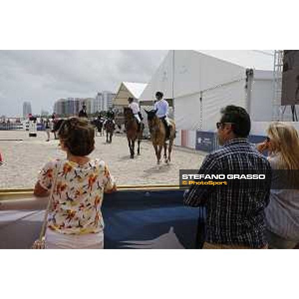 LGCT of Miami Beach - A view of the warm up arena - Miami Beach, - 5 April 2018 - ph.Mario Grassia/LGCT