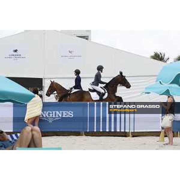 LGCT of Miami Beach - Various - Horses on the beach - Miami Beach, - 5 April 2018 - ph.Mario Grassia/LGCT