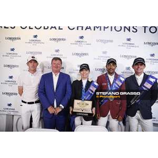 LGCT of Miami Beach - Press conference - Scott Brash (GBR), Jan Tops (President of LGCT and co-founder of GCL), Edwina Tops-Alexander (AUS), Bassem Hassan Mohammed (QAT), Darragh Kenny (IRL) - Miami Beach, - 8 April 2018 - ph.Stefano Grasso/LGCT