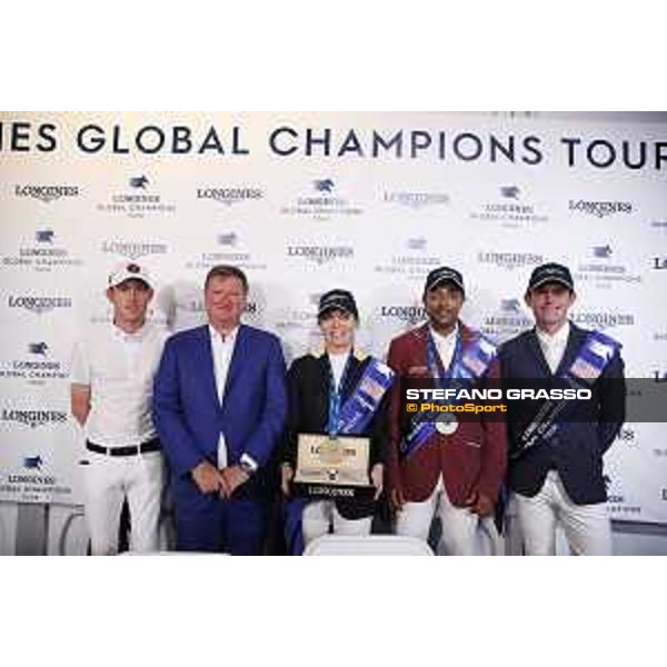LGCT of Miami Beach - Press conference - Scott Brash (GBR), Jan Tops (President of LGCT and co-founder of GCL), Edwina Tops-Alexander (AUS), Bassem Hassan Mohammed (QAT), Darragh Kenny (IRL) - Miami Beach, - 8 April 2018 - ph.Stefano Grasso/LGCT
