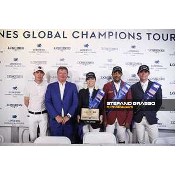 LGCT of Miami Beach - Press conference - Scott Brash (GBR), Jan Tops (President of LGCT and co-founder of GCL), Edwina Tops-Alexander (AUS), Bassem Hassan Mohammed (QAT), Darragh Kenny (IRL) - Miami Beach, - 8 April 2018 - ph.Stefano Grasso/LGCT